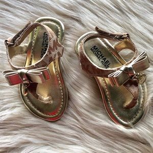 Michael kors Gold slippers